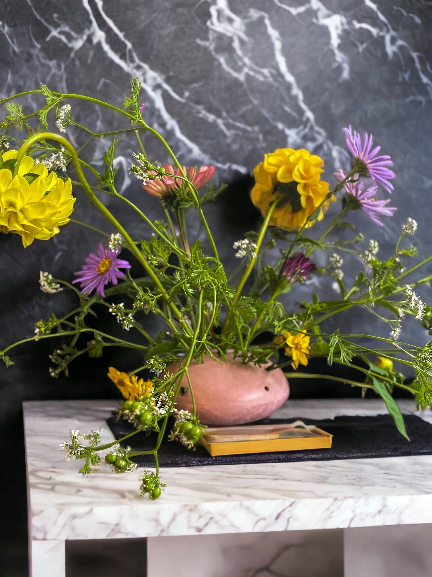 Pearl Pink Ikebana Vase