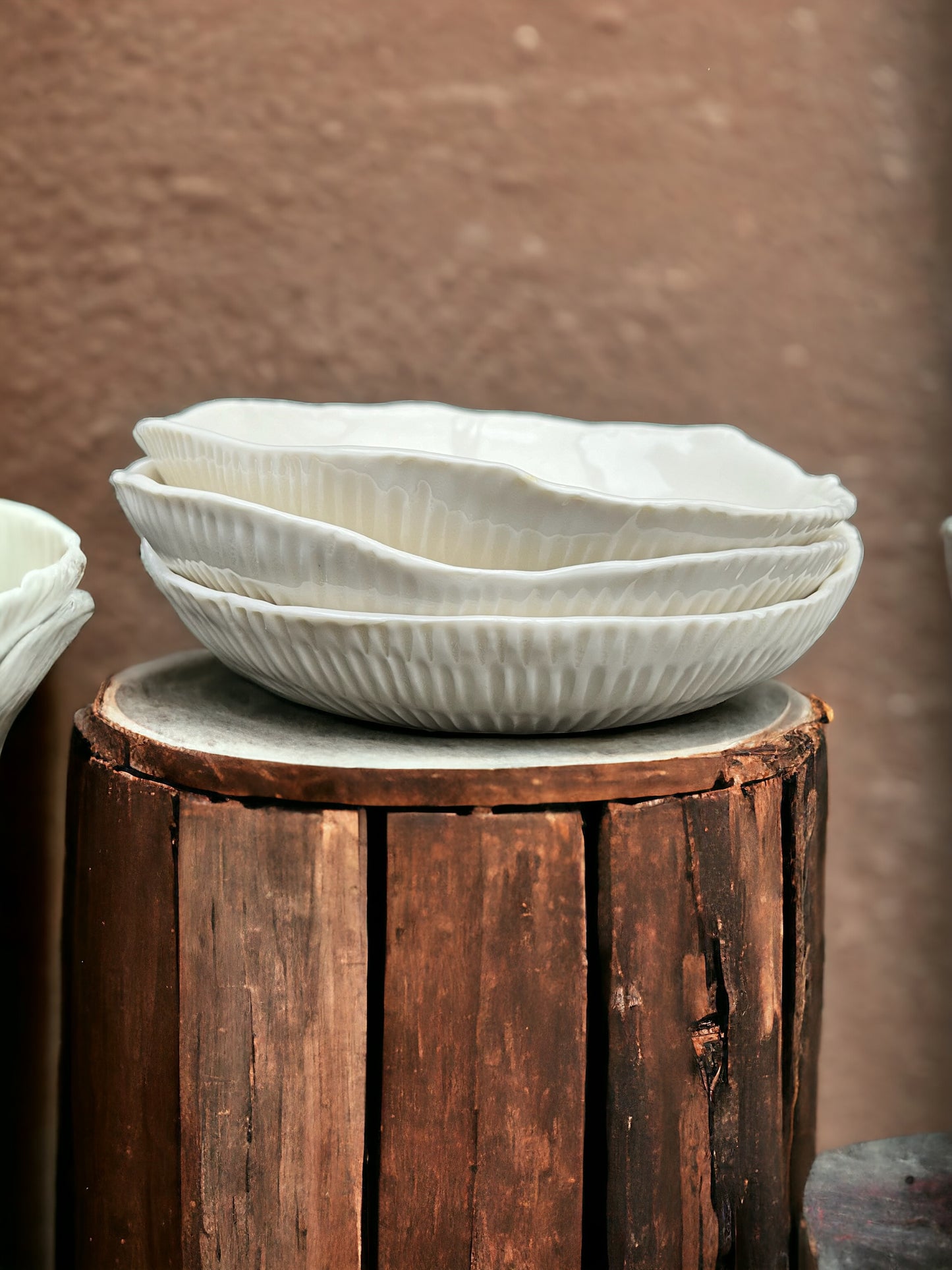 White Porcelain Bowls (Set of 3)
