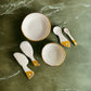 Gold Cheeseboard & Cutlery set (7 pieces)