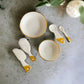 Gold Cheeseboard & Cutlery set (7 pieces)