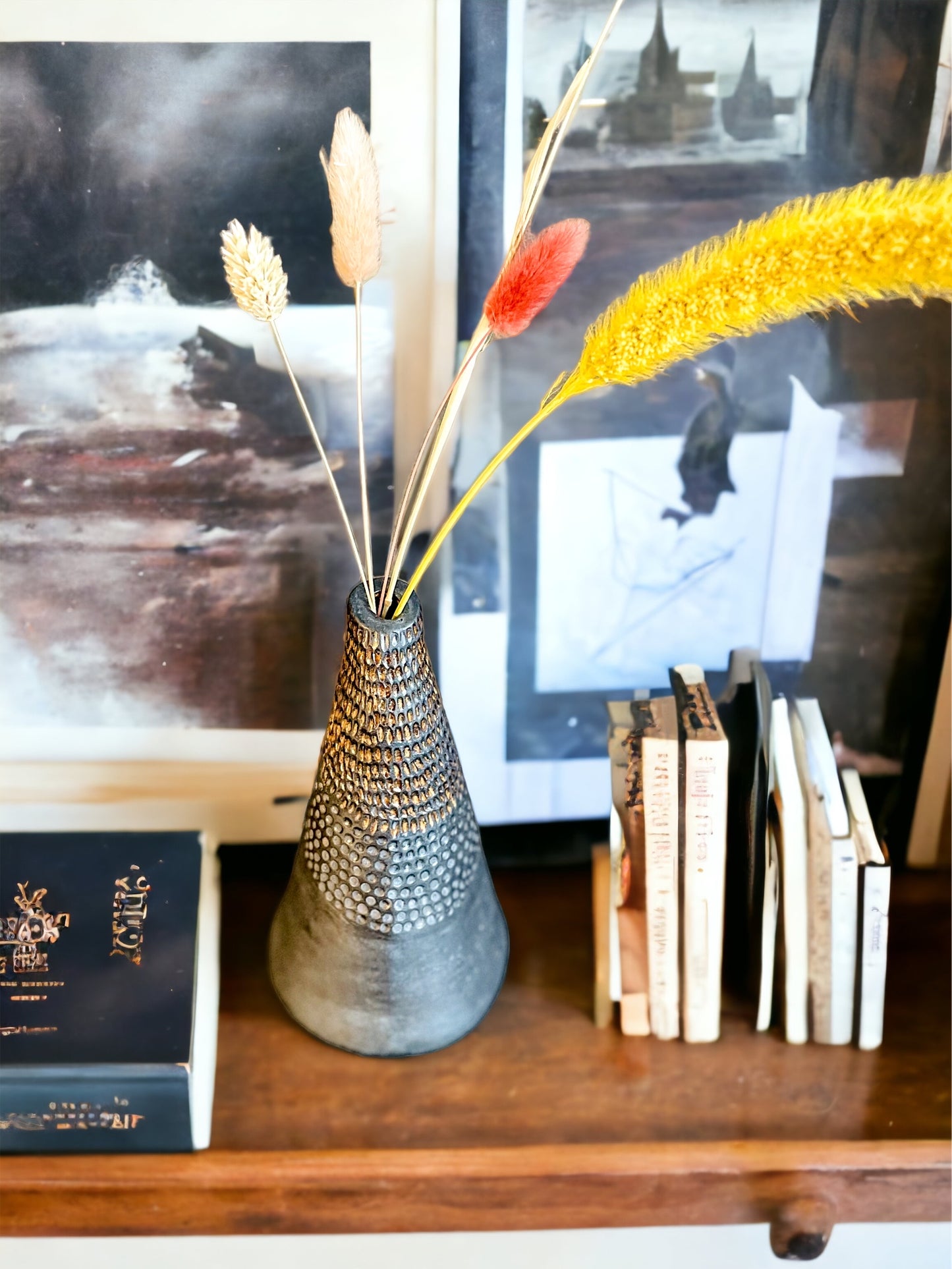 Charcoal Vase