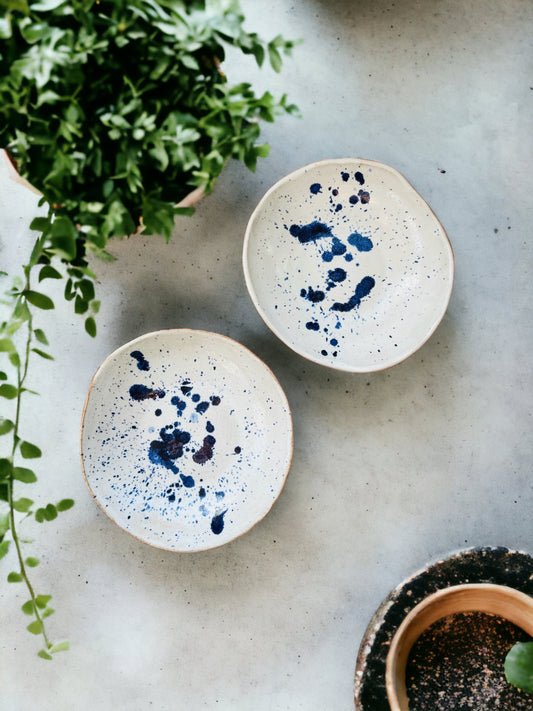 Blue Splash Bowls (Pair of 2)