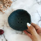 Black Raw-edged Soap Dish