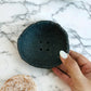 Black Raw-edged Soap Dish