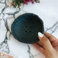 Black Raw-edged Soap Dish