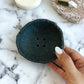 Black Raw-edged Soap Dish